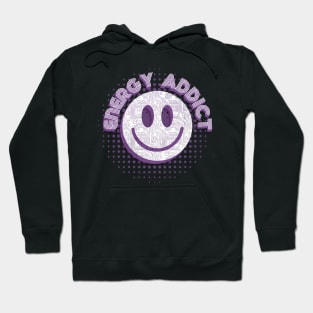 Energy Addict Smiley in Purple Hoodie